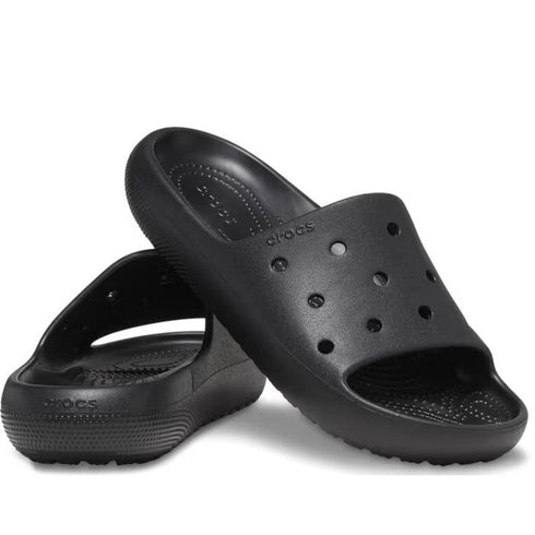 Crocs Classic Slide V2 Black - Adult - Clearance Not Returnable